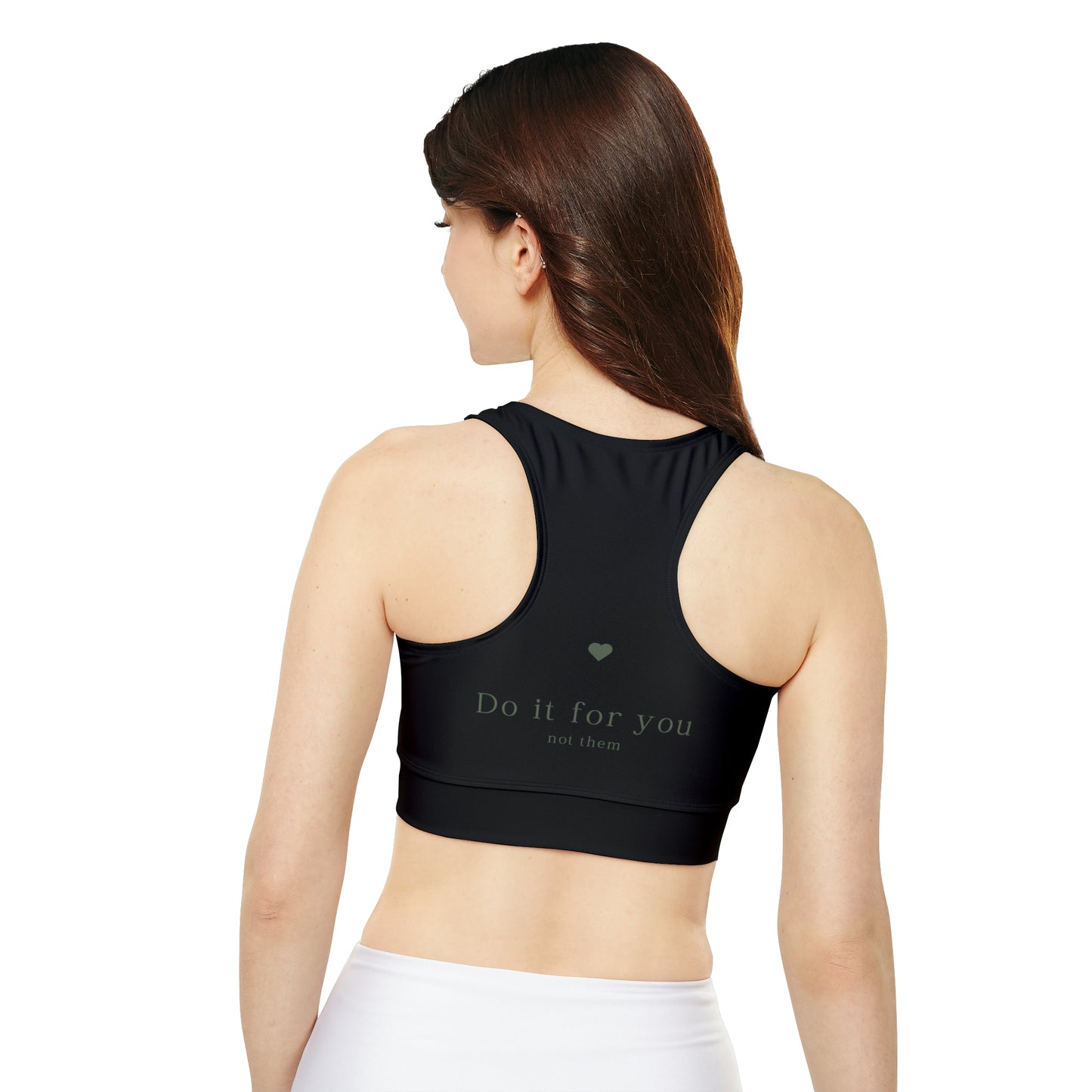 Fully Lined, Padded Sports Bra (AOP)